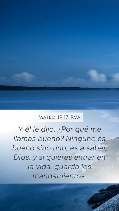 Mateo 19:17 RVA Bible Verse Image