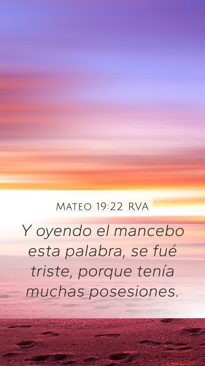 Mateo 19:22 RVA Bible Verse Image