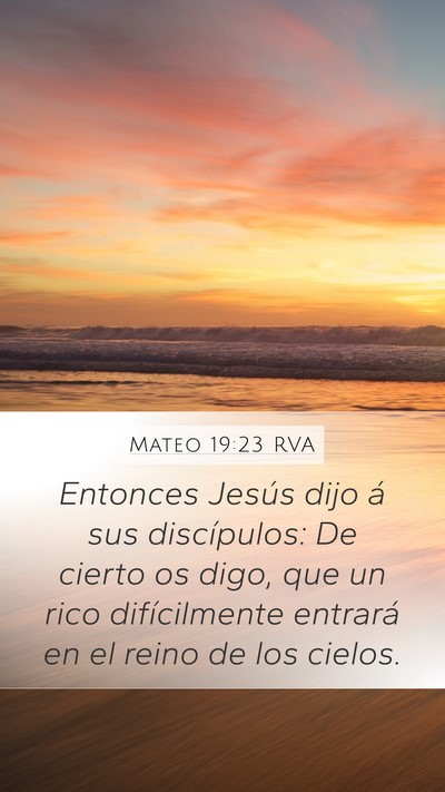 Mateo 19:23 RVA Bible Verse Image