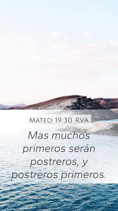 Mateo 19:30 RVA Bible Verse Image