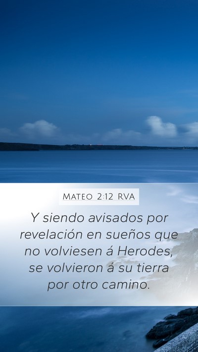 Mateo 2:12 RVA Bible Verse Image