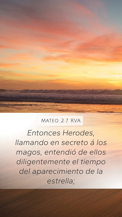 Mateo 2:7 RVA Bible Verse Image