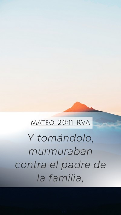 Mateo 20:11 RVA Bible Verse Image