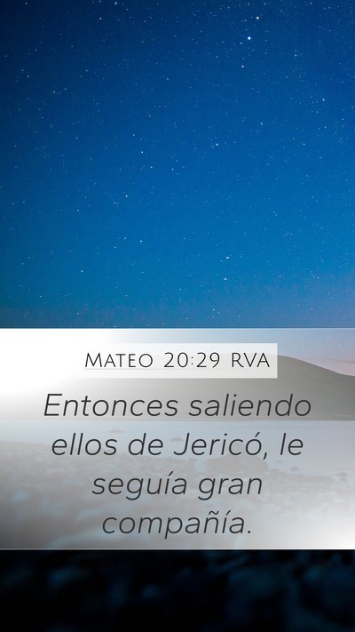 Mateo 20:29 RVA Bible Verse Image