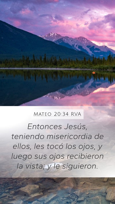 Mateo 20:34 RVA Bible Verse Image