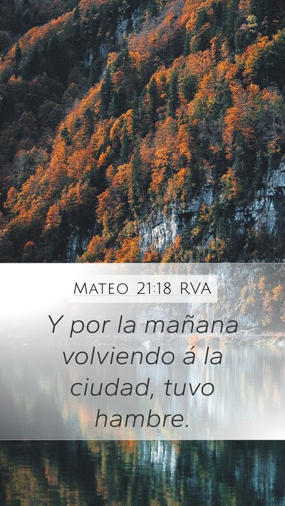 Mateo 21:18 RVA Bible Verse Image