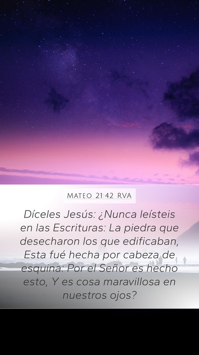 Mateo 21:42 RVA Bible Verse Image