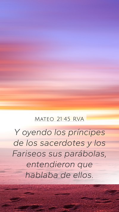 Mateo 21:45 RVA Bible Verse Image
