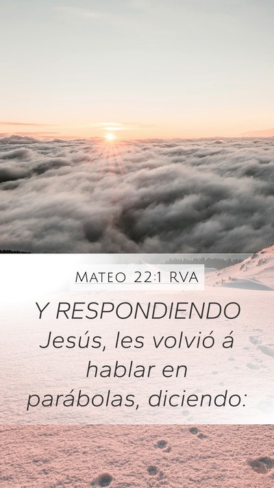 Mateo 22:1 RVA Bible Verse Image