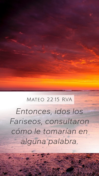 Mateo 22:15 RVA Bible Verse Image