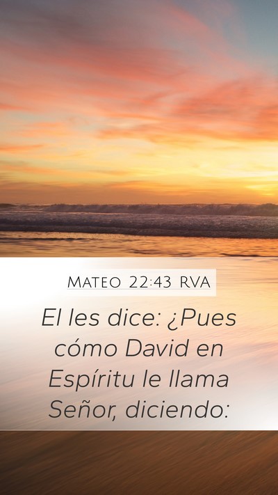 Mateo 22:43 RVA Bible Verse Image
