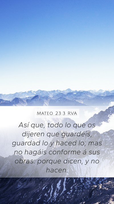 Mateo 23:3 RVA Bible Verse Image