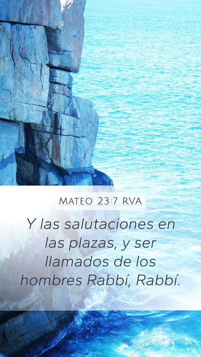 Mateo 23:7 RVA Bible Verse Image