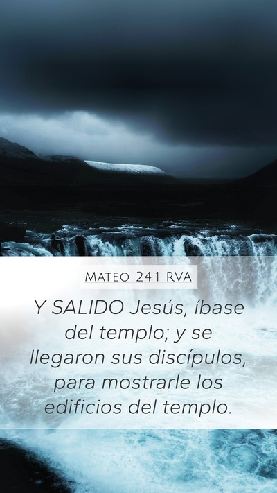 Mateo 24:1 RVA Bible Verse Image