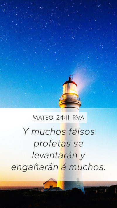 Mateo 24:11 RVA Bible Verse Image
