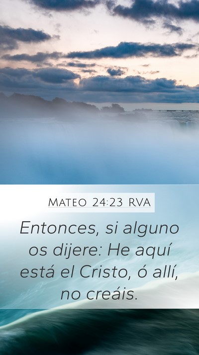Mateo 24:23 RVA Bible Verse Image