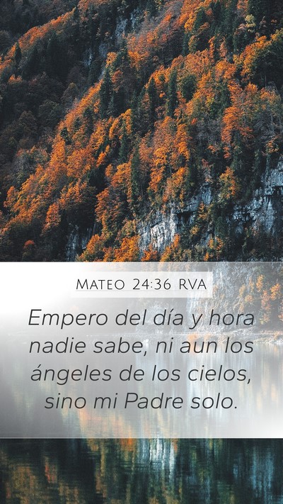 Mateo 24:36 RVA Bible Verse Image