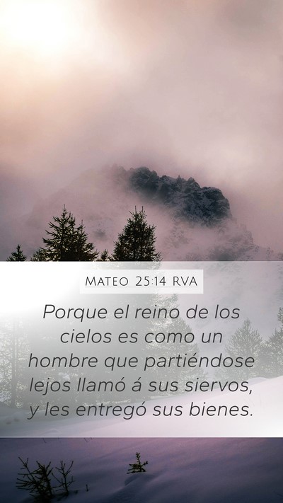 Mateo 25:14 RVA Bible Verse Image
