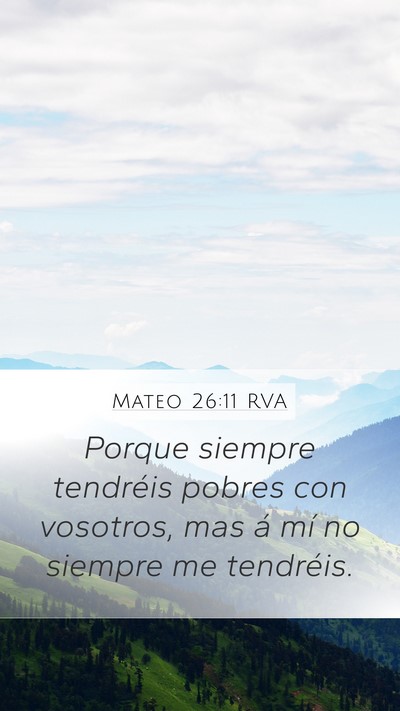 Mateo 26:11 RVA Bible Verse Image
