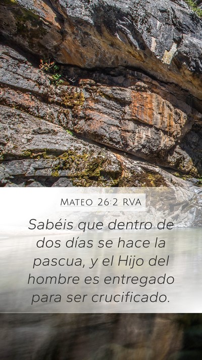 Mateo 26:2 RVA Bible Verse Image