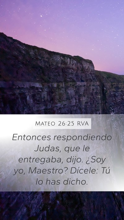 Mateo 26:25 RVA Bible Verse Image