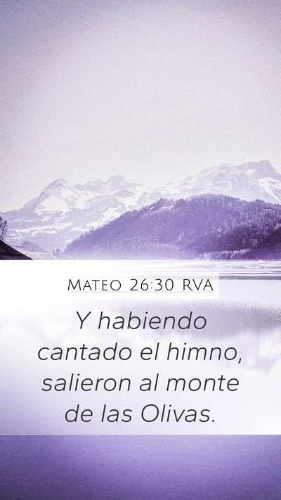 Mateo 26:30 RVA Bible Verse Image