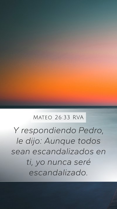 Mateo 26:33 RVA Bible Verse Image
