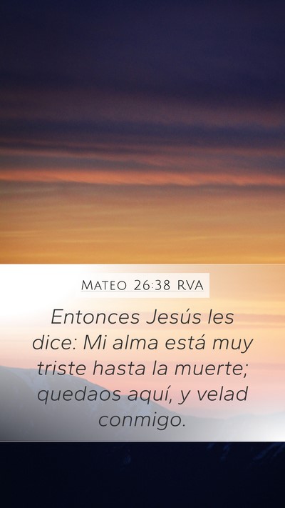 Mateo 26:38 RVA Bible Verse Image