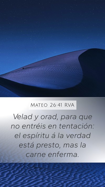 Mateo 26:41 RVA Bible Verse Image