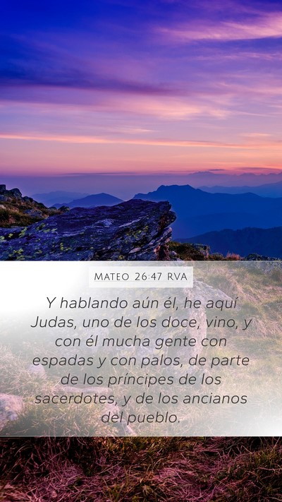 Mateo 26:47 RVA Bible Verse Image