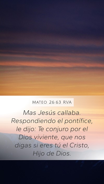 Mateo 26:63 RVA Bible Verse Image