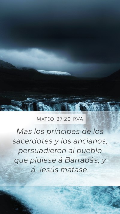 Mateo 27:20 RVA Bible Verse Image