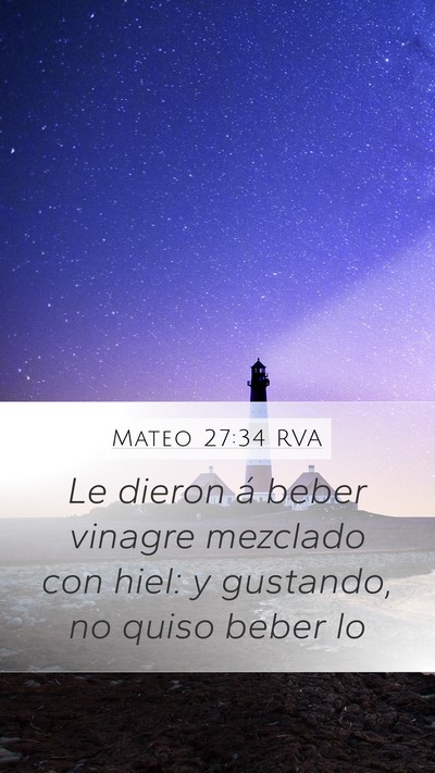 Mateo 27:34 RVA Bible Verse Image