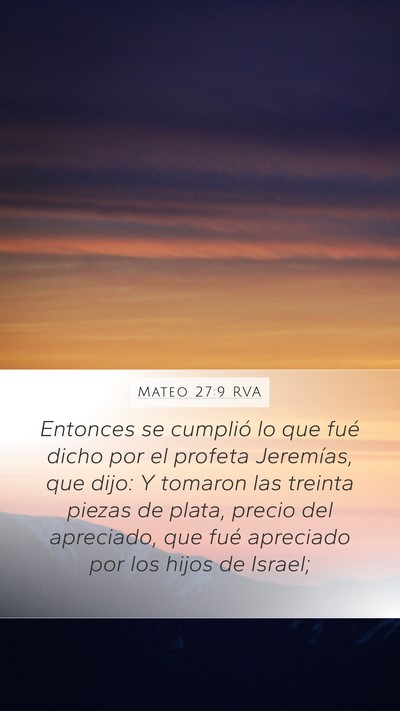 Mateo 27:9 RVA Bible Verse Image