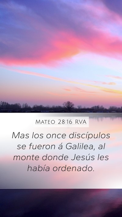 Mateo 28:16 RVA Bible Verse Image