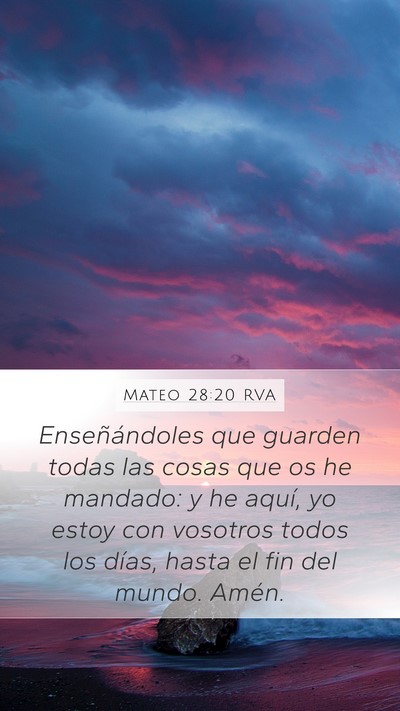 Mateo 28:20 RVA Bible Verse Image