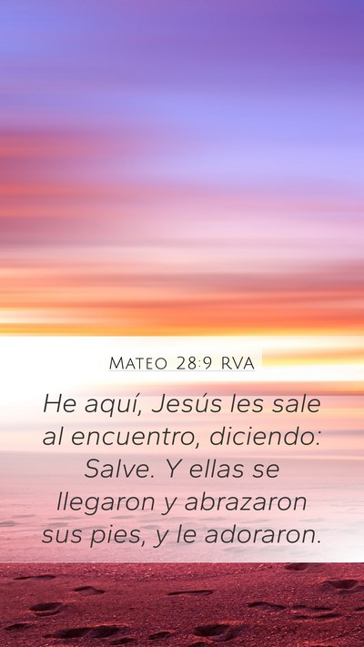 Mateo 28:9 RVA Bible Verse Image