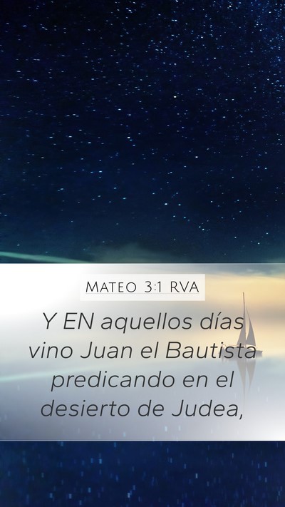 Mateo 3:1 RVA Bible Verse Image