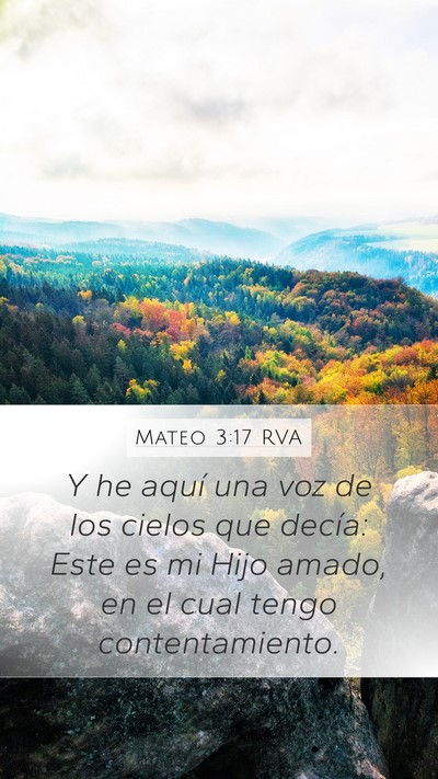 Mateo 3:17 RVA Bible Verse Image