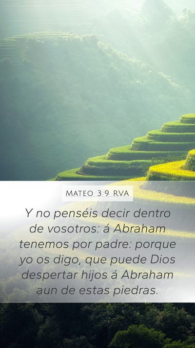 Mateo 3:9 RVA Bible Verse Image