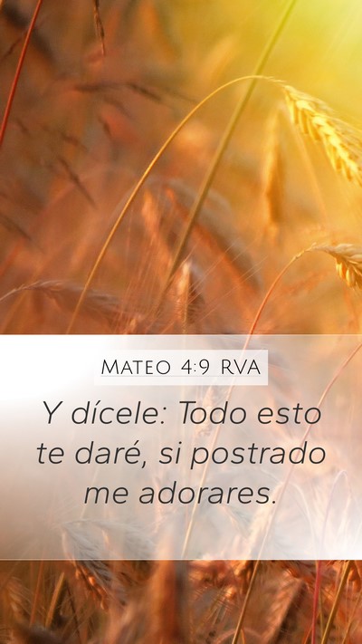 Mateo 4:9 RVA Bible Verse Image