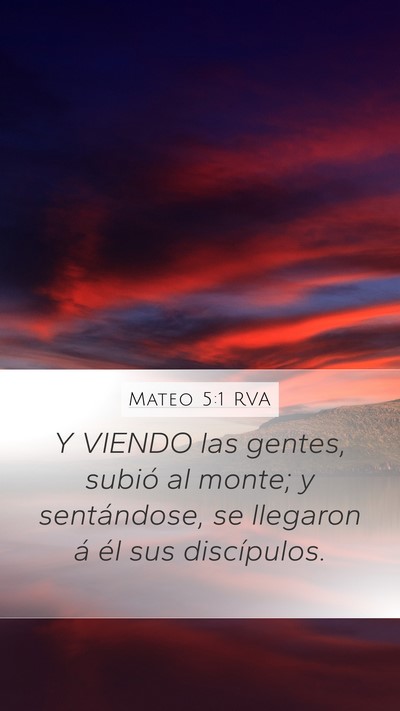 Mateo 5:1 RVA Bible Verse Image