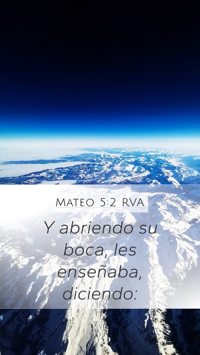 Mateo 5:2 RVA Bible Verse Image