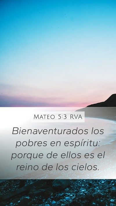Mateo 5:3 RVA Bible Verse Image