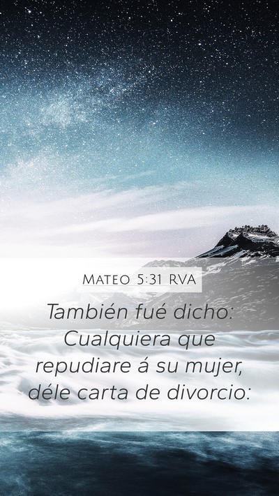 Mateo 5:31 RVA Bible Verse Image