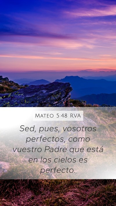 Mateo 5:48 RVA Bible Verse Image