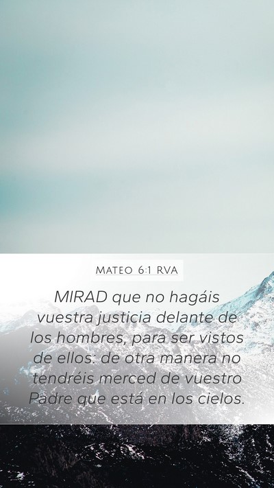 Mateo 6:1 RVA Bible Verse Image