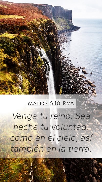 Mateo 6:10 RVA Bible Verse Image