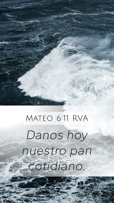 Mateo 6:11 RVA Bible Verse Image