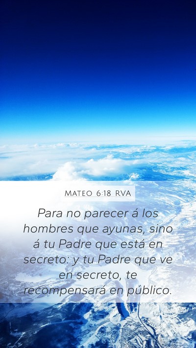 Mateo 6:18 RVA Bible Verse Image